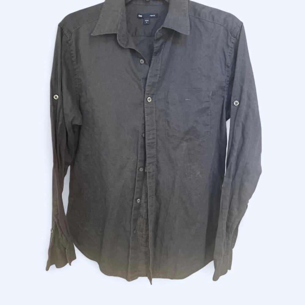 Summer nights gap Original Fit Sheer Button-Up Shirt – Size Small